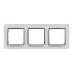 Ramka potrójna Szkło Białe Schneider Sedna Elements - SDD360803