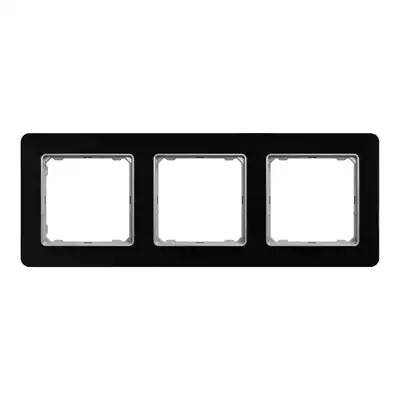 Ramka potrójna Szkło Czarne Schneider Sedna Elements - SDD361803