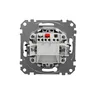 Tył przycisku zwiernego Schneider Electric Sedna Design&amp;Elements SDD113111 z widocznymi zaciskami i oznaczeniami technicznymi.