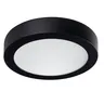 Czarna oprawa sufitowa LED Kanlux CARSA V2LED o mocy 18W, neutralnej barwie światła 4000K i strumieniu 1080lm.