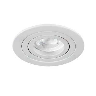 Oprawa sufitowa Kanlux SEIDY CT-DTO50-W/M MR16 12V w kolorze białym matowym, obrotowa, do montażu w suficie.