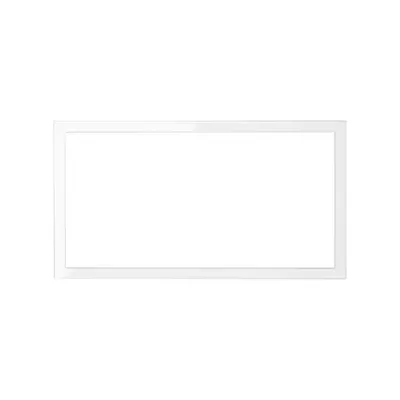 Ramka podwójna Matrix Biały połysk Simon 100 - elegancka, nowoczesna ramka na dwa moduły w kolorze białym z połyskiem.