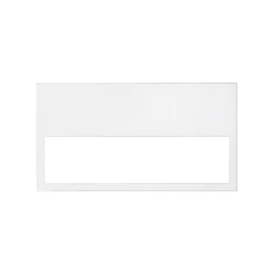 Ramka podwójna Simon 100 w kolorze białym matowym, z serii Minimal, idealna do nowoczesnych wnętrz.