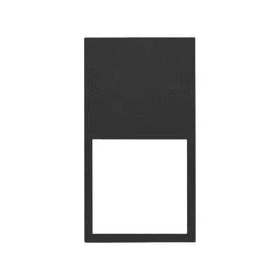 Ramka podwójna pionowa 2x1/2 Minimal Czarny mat Simon 100 - elegancka, nowoczesna ramka na dwa moduły.