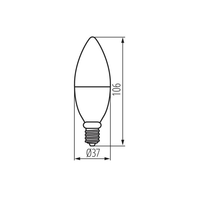Żarówka LED S Wi-FI ściemnialna świeczka C37 4,9W E14 RGBCCT Kanlux Smart - 33644