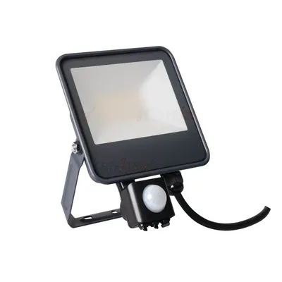 Naświetlacz LED Kanlux IQ-LED FL-10W-NW-SE 1200lm 4000K z czujnikiem ruchu, neutralna barwa światła, IP-44.