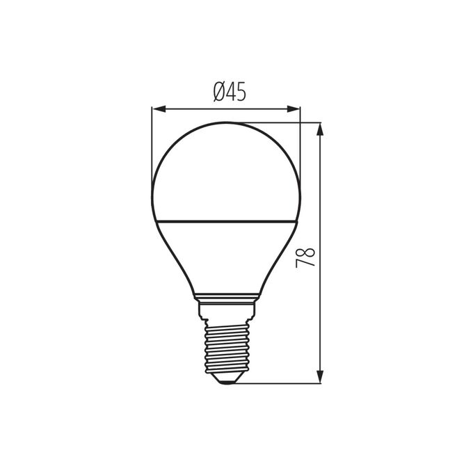 Żarówka LED IQ-LED L G45 4,2W-WW E14 470lm 2700K b.ciepła Kanlux - 33760