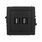 Gniazdo USB-A A 2.0 podwójne Czarny mat Karlik Deco - 12DGUSBBO-2