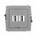 Gniazdo USB-A A 2.0 podwójne Szary mat Karlik Deco - 27DGUSBBO-2