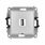 Gniazdo USB-A A 2.0 pojedyncze Srebrny metalik Karlik Mini - 7MGUSBBO-1