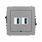 Gniazdo USB-A A 3.0 podwójne Szary mat Karlik Deco - 27DGUSBBO-6