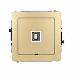 Gniazdo USB-A B 2.0 pojedyncze Złoty Karlik Deco - 29DGUSBBO-3