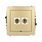Gniazdo głośnikowe pojedyncze (do lutowania) Złoty Karlik Deco - 29DGGBO-3