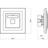 Gniazdo komputerowe pojedyncze RJ45 kat.6a (z polem opisowym) Beżowy Karlik DECO - 1DGK-7