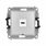 Gniazdo pojedyncze USB-C Srebrny metalik Karlik Mini - 7MGUSBBO-7