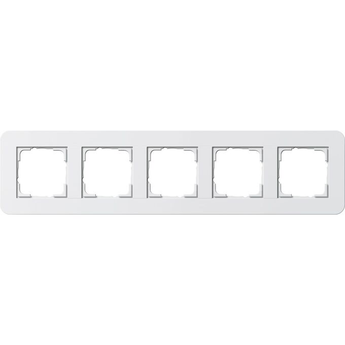 Ramka pięciokrotna Biały połysk/Biały połysk Gira E3 - 0215410