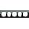 Ramka pięciokrotna Szkło czarne Gira Esprit - 021505