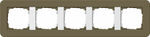 Ramka pięciokrotna Umbra/Biały połysk Gira E3 - 0215416
