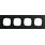 Ramka poczwórna Aluminium czarne Gira Esprit - 0214126