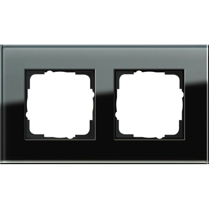 Ramka podwójna Szkło czarne Gira Esprit - 021205