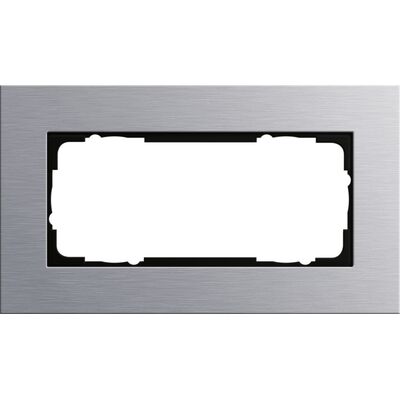 Ramka podwójna bez przegród Aluminium Gira Esprit - 100217