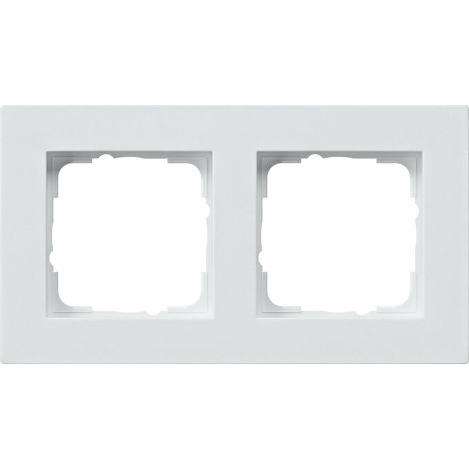 Ramka podwójna (montaż płaski) Biały połysk Gira E2 - 0212295