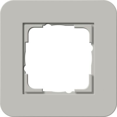Ramka pojedyncza Szary/Biały połysk Gira E3 - 0211412