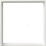 Ramka pośrednia 50x50 kwadratowa Biały połysk Gira System 55 - 028203