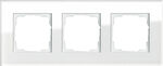 Ramka potrójna Szkło białe Gira Esprit - 021312