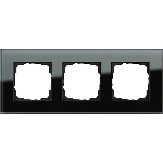 Ramka potrójna Szkło czarne Gira Esprit - 021305