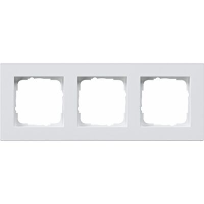 Ramka potrójna (montaż płaski) Biały mat Gira E2 - 0213225