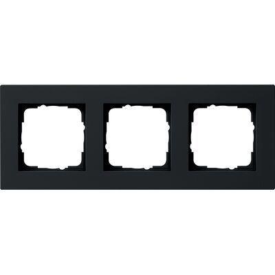 Ramka potrójna (montaż płaski) Czarny mat Gira E2 - 0213095