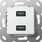 Gniazdo podwójne USB A 3.0 (rozgałęźnik) Biały połysk Gira System 55 - 568503