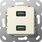 Gniazdo podwójne USB A 3.0 (rozgałęźnik) Kremowy Gira System 55 - 568501
