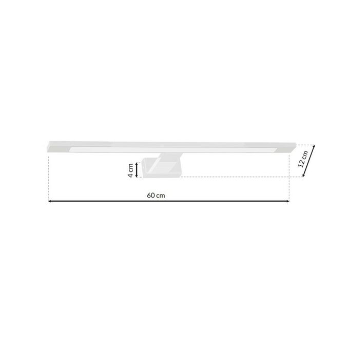 Kinkiet SHINE WHITE 60cm 12W LED 840lm 4000K b.neutralna IP44 Milagro - ML5571