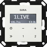 Radio RDS bez głośnika Biały połysk Gira System 55 - 228403