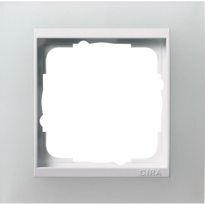Ramka pojedyncza Biały połysk/Biały połysk Gira Event Opaque - 0211334