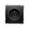 Gniazdo pojedyncze z uziemieniem (szybkozłącza) Czarny mat - BMGZ1c.01/49 Basic