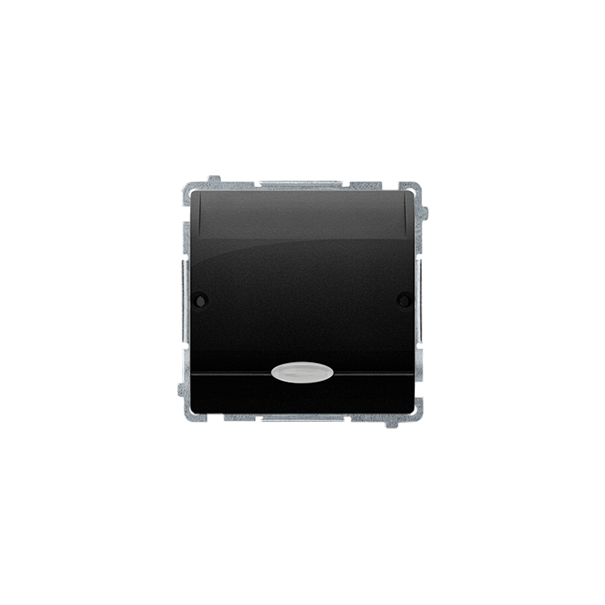 Łącznik hotelowy podwójny z podświetleniem Czarny mat - BMWH2.02/49 Basic