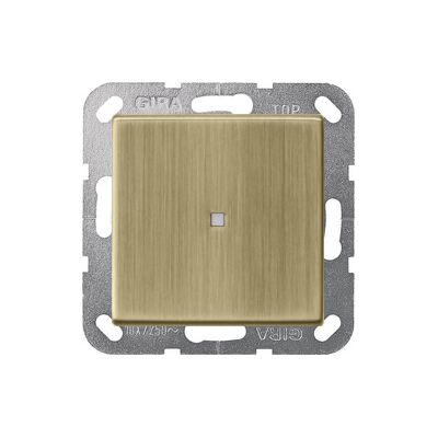 Łącznik krzyżowy z podświetleniem Brąz Gira System 55