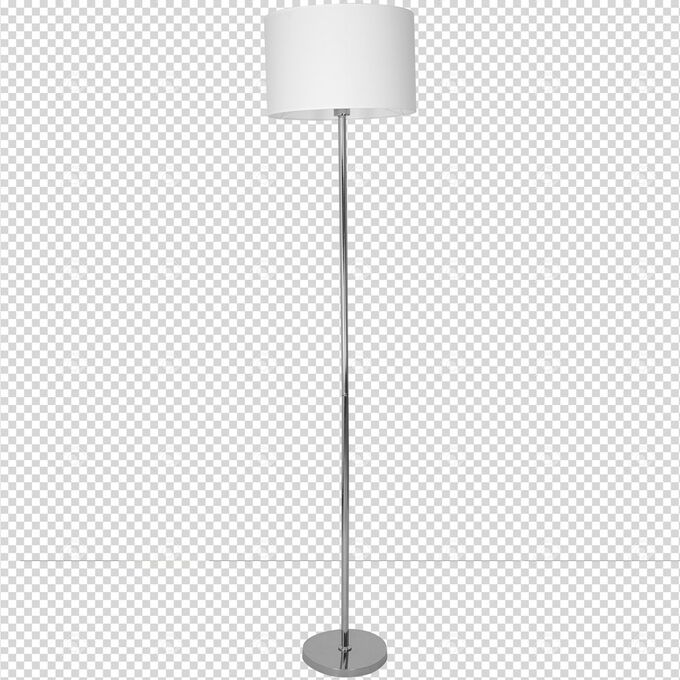 Lampa stojąca CASINO WHITE/CHROME 1xE27 Milagro - ML6376