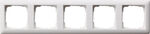 Ramka pięciokrotna Biały mat Gira Standard 55 - 021504