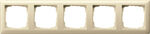 Ramka pięciokrotna Kremowy Gira Standard 55 - 021501