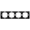 Ramka poczwórna Czarny mat Simon NEOS - BMRC4/49