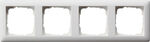 Ramka poczwórna Biały mat Gira Standard 55 - 021404