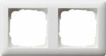 Ramka podwójna Biały mat Gira Standard 55 - 021204