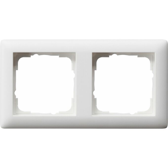 Ramka podwójna Biały mat Gira Standard 55 - 021204