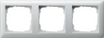 Ramka potrójna Biały połysk Gira Standard 55 - 021303