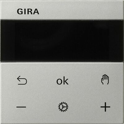 Regulator temperatury z wyświetlaczem Stal szlachetna Gira System 3000 - 5393600