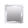 Przycisk zwierny "światło" 10AX Srebrny mat - DS1.01/43 Simon 54